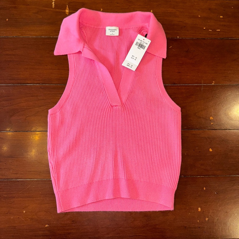 NWT Abercrombie Polo Collar Tank Size S